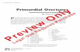Primordial Overture · 2017-09-20 · By Darren W. Jenkins Primordial Overture GRADE LEVEL: 3 (MEDIUM) 1—Conductor Score 5—1st Flute 5—2nd Flute 1—1st Oboe 1—2nd Oboe 1—1st