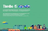 › downloads › thredbo15 › Thredbo-15... · CONFERENCE PROGRAM - ThredboTAXI CONFERENCE PROGRAM Sunday 13 to Thursday 17 August 2017. 15. th. International Conference on Competition