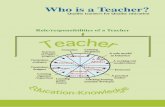 › files › publications › WHO IS A TEACHER_R.pdf · WHO IS A TEACHER - HakiElimuWho is a teacher? A quality Teacher for Quality Education1 1.0 Introduction For many years, the