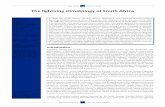 The lightning climatology of South Africa · was utilised in the development of an initial lightning climatology of South Africa. Until 2010, this climatology was based on data from