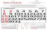› wp-content › uploads › 2015 › 09 › Reliance-Calender-2017... · JANUARY 2017 - Reliance Risk Services1 2 3 4 5 6 7 8 9 1011 12131415161718 19202122232425 february 2017