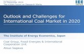 Outlook and Challenges for International Coal …China saw decreases in both 2014 and 2015, increases in 2016 and 2017, and a further decrease in 2018. India saw a decrease in 2016
