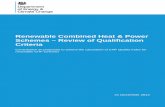 Consultation Document - Renewable Combined Heat & Power ......This consultation seeks views on proposals to revise the qualification criteria for biomass, bioliquid, biogas and waste