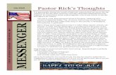 July 2015 Pastor Rick’s Thoughts - Clover Sitesstorage.cloversites.com/redwingfirstcov/documents/July 2015.pdf · Kids Musical Camp Our Kids Musical this year is called “In the