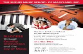 THE SUZUKI MUSIC SCHOOL OF MARYLAND, INC.suzukimusicschool.com/assets/suzuki/documents/Suzuki... · 2019-02-23 · THE SUZUKI MUSIC SCHOOL OF MARYLAND, INC. The Suzuki Music School