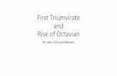 First Triumvirate and Rise of Octavian - pnhs.psd202.orgpnhs.psd202.org/documents/jbrosnah/1537884280.pdfOctavian and Antony would split the Republic in half. •Antony married Octavia