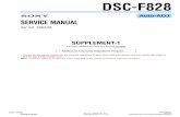 Auto-ADJ SERVICE MANUAL - Diagramas dediagramas.diagramasde.com/camaras/DSC-F828 ADJ v1.2.pdf · SERVICE MANUAL Ver 1.2 2004.06 Auto-ADJ DSC-F828 SUPPLEMENT-1 File this supplement