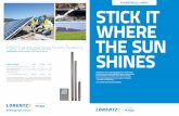 SUBMERSIBLE PUMPS STICK IT WHERE THE SUN...Australian’s have a habit of being told to stick things in dark places, but the LORENTZ range of solar pumps and controllers work better