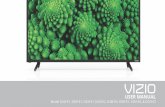 USER MANUAL - English...USER MANUAL VIZIO Safet ertificatio ii THANK YOU FOR CHOOSING VIZIO And congratulations on your new VIZIO TV. To get the most out of your new VIZIO product,