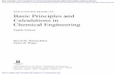 Basic Principles And Calculations In Chemical …...SOLUTIONS MANUAL Basic Principles and Calculations in Chemical Engineering Eighth Edition David M. Himmelblau James B. Riggs Upper