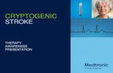 Cryptogenic Stroke Therapy Awareness Presentation · Cryptogenic Stroke Care Pathway. 3 WHY TALK ABOUT CRYPTOGENIC STROKE? 678,000 ischemic strokes every ... hemorrhagic; leading