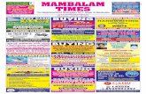 MAMBALAMmambalamtimes.in/admin/pdf/1366379986.20.04.2013.pdf · 2013-04-19 · of Shirdi Sai Baba was instal-led in Sai Mandir (Sarojini Street, T. Nagar) on April 19, on the occasion