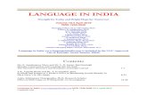 Strength for Today and Bright Hope for Tomorro · Language in India ISSN 1930-2940 19:4 April 2019 Contents List i LANGUAGE IN INDIA Strength for Today and Bright Hope for Tomorrow