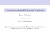 Hamiltonian Partial Differential Equations · Hamiltonian Partial Differential Equations James Colliander University of Toronto 2011-10-04, Edinburgh Dynamical systems and classical