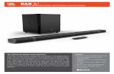 5.1-Channel 4K Ultra HD Soundbar with True Wireless Surround … · 2019-08-19 · JBL 5.1 Surround Sound with 510W of power Ensures a high-quality audio performance for your movies