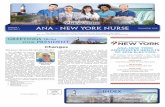 Number 2 ANA - New York Nurse · Volume 1 ANA - New York Nurse Number 2 November 2016 The Official Publication of the American Nurses Association - New York ANA - New York Nurse will