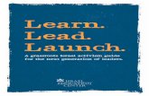 Learn. Lead. Launch. - JUF · Exodus, Leon Uris Advocacy: The Case for Israel, Alan Dershowitz The Israel Test, George Gilder 101 Ways to Help Israel: A Guide to Doing Small Things