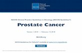 CC Cinica Practice uieines in ncoog CC uieines Prostate Cancer · 2018-03-07 · • Life expectancy ≤5 y and asymptomatic, divided the pathway based on risk groups. • High or