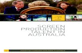 SCREEN» PRODUCTION» TALENT»IN» AUSTRALIA · 2012-09-19 · production