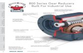 800 Series Gear Reducers Built For Industrial Usemotecmex.com.mx/wp-content/uploads/2017/12/ironman... · 2017-12-15 · WASHGUARD ® Accessories 14 Tapered roller bearings on output