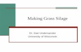 making grass silage - USDA ARS...Dan Undersander-Agronomy © 2013 High quality grass silage results from: 1. Harvesting high quality forage 2. Inoculation 3. Proper packing 4. Covering