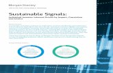 Sustainable Signals · MORGAN STANLE INSTITUTE FOR SUSTAINABLE INVESTING | 2019 3 INDIVIDUAL INVESTOR INTEREST DRIVEN BY IMPACT, CONVICTION AND CHOICE Methodology The Morgan Stanley