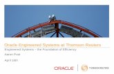 Oracle Engineered Systems at Thomson Reuters · BO_Q6 15.98 0.38 BO_Q17 28.31 1.01 BO_Q2 29.29 0.60 BO_Q3 37.20 0.87 BO_Q15 77.87 1.72 BO_Q21 90.16 1.94 Enterprise Data Warehouse