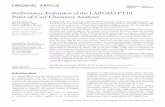 Performance Evaluation of the LABGEO PT10 Point-of-Care Chemistry Analyzer · total bilirubin, glucose, gamma-glutamyl transferase, total protein, cholesterol, high-density lipoprotein,