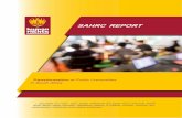 SAHRC REPORT Report... · 2016-12-09 · SAHRC REPORT Transformation at Public Universities in South Africa “…inequalities of a class, ‘race’, gender, institutional and spatial