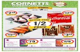 CARNIVAL - Cornetts Supermarkets...Buy any Dairy Farmers 1L, 2L or 3L fresh milk and 10 cents per litre goes to our drought relief fund* P4 Patties 12 Pack Party Pies 560g or Sausage