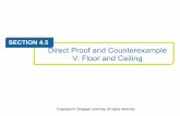 SECTION 4.5 Direct Proof and Counterexample V: Floor and ...ceiling of the number are the integers to the immediate left and to the immediate right of the number (unless the number