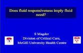 Does fluid responsiveness imply fluid need?...Does fluid responsiveness imply fluid need? S Magder Division of Critical Care, McGill University Health Centre What is the importance