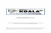 KOALA User Manual - Bristoldata.bris.ac.uk/.../KOALA_User_Manual_v1_1.pdf · KOALA User Manual KOALA User Manual Page 1 PROGRAM OVERVIEW The KOALA program is composed of three main