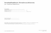 Installation Instructions for Topload Washersdocs.alliancelaundry.com/tech_pdf/Production/201471en.pdfPara bajar una copia de estas instrucciones en español, visite . Keep these instructions