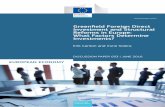 Greenfield Foreign Direct Investment and Structural ... · motivations behind the Investment Plan for Europe, presented in November 2014, which aims at ... Three main types of FDI