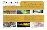 Graduate Study in Geomatics Engineering - Purdue University · Graduate Study in Geomatics Engineering Graduate study curricula are available in Photogrammetry, Remote Sensing, Radar