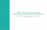 The Vale of Leven Hospital Inquiry Report · Rt Hon Lord MacLean Chairman . The Vale of Leven Hospital Inquiry Report x Foreword The evidence adduced by the Inquiry was concluded