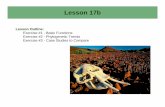 Lesson Outline: Exercise #1 - Basic Functions Exercise #2 - …milsom/PDFs/Lecture 17a.pdf · Throughout the course what you need to master is an understanding of: • the form and