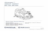 Advenger™ 2800ST, 3400ST BR 755, BR 855...This manual is a technical resource that Nilfisk-Advance expects to be utilized while an Advenger / BR 755, 855 or ST is being serviced.