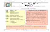 Volume XXXVII No 1 February/March 2012 The Capitole Record · Volume XXXVII No 1 February/March 2012 The Capitole Record Visit our web site at Next Meeting Hermitage When March 17,