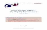 Parent Friendly Schools—guide.swiftschools.org/sites/default/files/documents/2-3.pdfParent Friendly Schools—Starting the Conversation Funding provided by the U.S. Department of