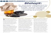 SUPPLEMENTSCIENCE Shilajit article.pdfglet oxygen and peroxynitrite. These five types of free radicals contribute toward a broad range of oxidative damage in the body, including nucleic