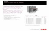 Data sheet Manual motor starter MS132 - ABB Group...motor starter saves costs, space and ensures a quick reaction under short-circuit condition, by switching off the motor within milliseconds.