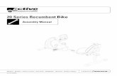 20 Series Recumbent Bike - Amazon S3Nautilus ® Bowflex Schwinn ® Fitness Pearl Izumi StairMaster ® Universal Nautilus Institute® Assembly Manual 20 Series Recumbent Bike 001-7214-010808A