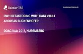 AndreasBuckenhofer - DWH Refactoring with Data Vault ... · Daimler TSS DWH Refactoring with Data Vault 15 Business Keys should be natural keys used by the business (e.g. Vehicle