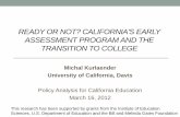 READY OR NOT? CALIFORNIA'S EARLY …2 4 6 8 10 12 14 16 18 Q1 Q2 Q3 Q4 % Advanced Pre-EAP Post-EAP Higher EAP participation is associated with higher levels of CST Advanced Fitted