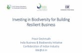 Investing in Biodiversity for Building Resilient Business · Mahindra & Mahindra Ltd (M&M), Igatpuri Risk • M&M, Igatpuri operations are located in the Western Ghats which is known