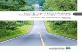 PRACTITIONERS PEER EXCHANGE ENVIRONMENTAL JUSTICE ROADMAP · Environmental Excellence hosted a webinar on May 18, 2016, with more than 350 participants. Through a series of poll questions,