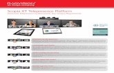 Scopia XT Telepresence Platform - fahr.it · The learning curve for using the Scopia XT Telepresence Platform is virtually eliminated with the Scopia Control Multi-Touch™ application