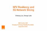 NFV Resiliency and 5G Network Slicing...3 5G and Slicing (2/2) 3GPP vision [3] relating each communication service, e.g., usage scenario, to a particular network slice spanning both